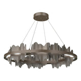 Hubbardton Forge 2020 Bronze Dark Smoke Standard Hildene Circular LED Pendant