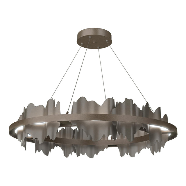 Hubbardton Forge 2020 Bronze Dark Smoke Standard Hildene Circular LED Pendant