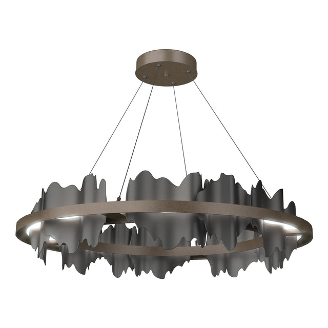 Hubbardton Forge 2020 Bronze Black Standard Hildene Circular LED Pendant