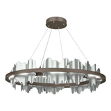 Hubbardton Forge 2020 Bronze Vintage Platinum Standard Hildene Circular LED Pendant