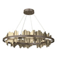 Hubbardton Forge 2020 Bronze Soft Gold Standard Hildene Circular LED Pendant