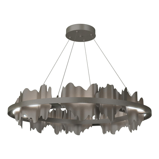 Hubbardton Forge 2020 Dark Smoke Dark Smoke Standard Hildene Circular LED Pendant
