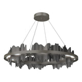Hubbardton Forge 2020 Dark Smoke Black Standard Hildene Circular LED Pendant