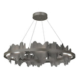 Hubbardton Forge 2020 Dark Smoke Natural Iron Standard Hildene Circular LED Pendant