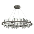 Hubbardton Forge 2020 Dark Smoke Vintage Platinum Standard Hildene Circular LED Pendant