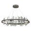 Hubbardton Forge 2020 Dark Smoke Vintage Platinum Standard Hildene Circular LED Pendant
