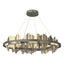 Hubbardton Forge 2020 Dark Smoke Soft Gold Standard Hildene Circular LED Pendant