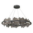 Hubbardton Forge 2020 Black Dark Smoke Standard Hildene Circular LED Pendant
