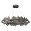 Hubbardton Forge 2020 Black Dark Smoke Standard Hildene Circular LED Pendant