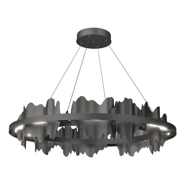Hubbardton Forge 2020 Black Black Standard Hildene Circular LED Pendant
