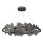 Hubbardton Forge 2020 Black Natural Iron Standard Hildene Circular LED Pendant