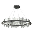 Hubbardton Forge 2020 Black Vintage Platinum Standard Hildene Circular LED Pendant
