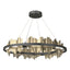 Hubbardton Forge 2020 Black Soft Gold Standard Hildene Circular LED Pendant