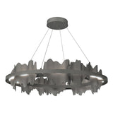 Hubbardton Forge 2020 Natural Iron Natural Iron Standard Hildene Circular LED Pendant
