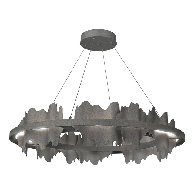 Hubbardton Forge 2020 Natural Iron Natural Iron Standard Hildene Circular LED Pendant