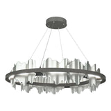 Hubbardton Forge 2020 Natural Iron Vintage Platinum Standard Hildene Circular LED Pendant