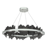 Hubbardton Forge 2020 Vintage Platinum Black Standard Hildene Circular LED Pendant