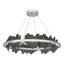 Hubbardton Forge 2020 Vintage Platinum Natural Iron Standard Hildene Circular LED Pendant