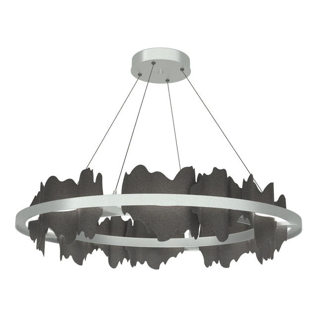 Hubbardton Forge 2020 Vintage Platinum Natural Iron Standard Hildene Circular LED Pendant