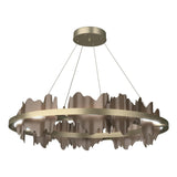 Hubbardton Forge 2020 Soft Gold Bronze Standard Hildene Circular LED Pendant
