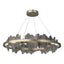 Hubbardton Forge 2020 Soft Gold Natural Iron Standard Hildene Circular LED Pendant