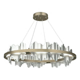 Hubbardton Forge 2020 Soft Gold Vintage Platinum Standard Hildene Circular LED Pendant