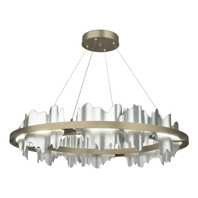 Hubbardton Forge 2020 Soft Gold Vintage Platinum Standard Hildene Circular LED Pendant