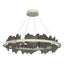 Hubbardton Forge 2020 Sterling Dark Smoke Standard Hildene Circular LED Pendant