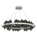 Hubbardton Forge 2020 Sterling Black Standard Hildene Circular LED Pendant