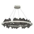 Hubbardton Forge 2020 Sterling Natural Iron Standard Hildene Circular LED Pendant