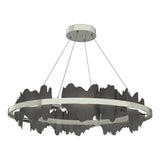Hubbardton Forge 2020 Sterling Natural Iron Standard Hildene Circular LED Pendant