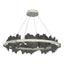 Hubbardton Forge 2020 Sterling Natural Iron Standard Hildene Circular LED Pendant