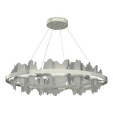 Hubbardton Forge 2020 Sterling Vintage Platinum Standard Hildene Circular LED Pendant