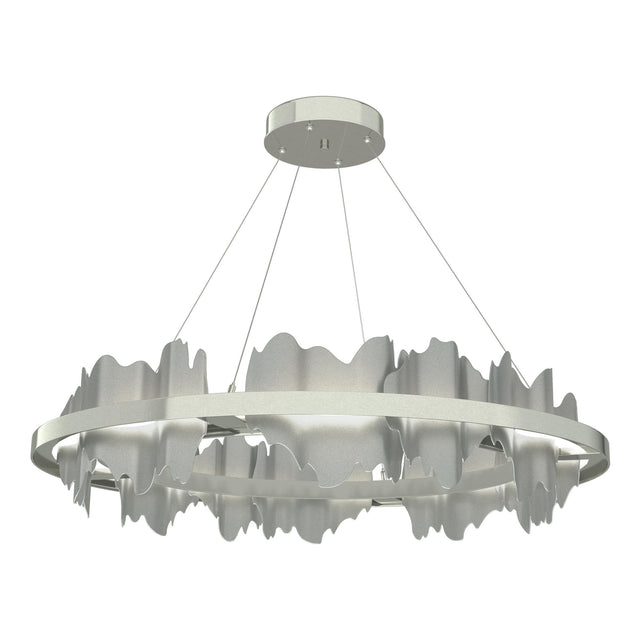 Hubbardton Forge 2020 Sterling Vintage Platinum Standard Hildene Circular LED Pendant