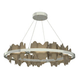 Hubbardton Forge 2020 Sterling Soft Gold Standard Hildene Circular LED Pendant