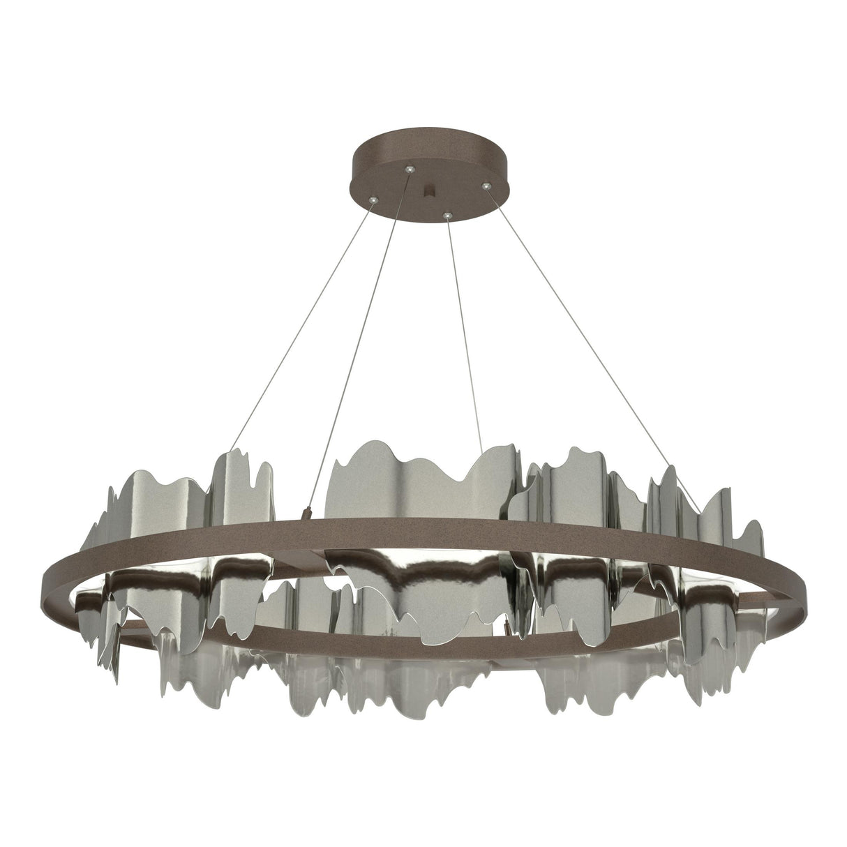 Hubbardton Forge 2020 Bronze Sterling Standard Hildene Circular LED Pendant