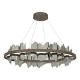 Hubbardton Forge 2020 Bronze Sterling Standard Hildene Circular LED Pendant