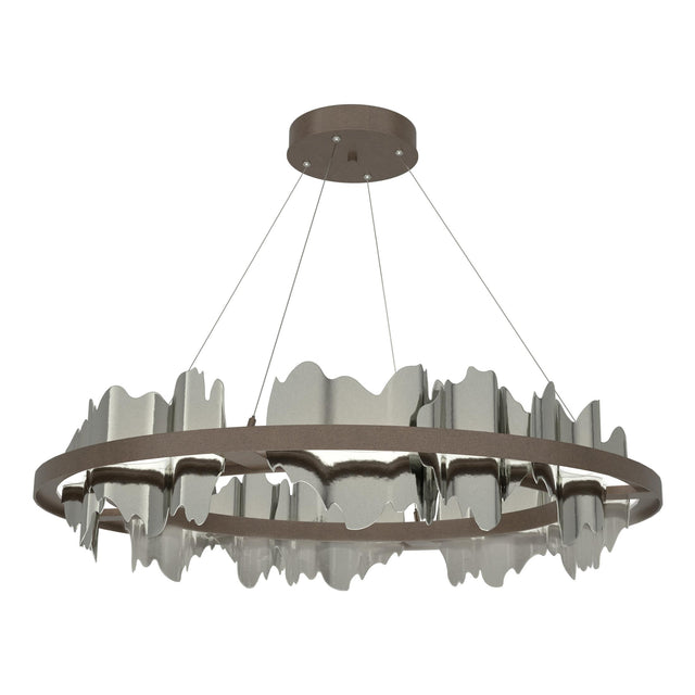 Hubbardton Forge 2020 Bronze Sterling Standard Hildene Circular LED Pendant