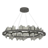 Hubbardton Forge 2020 Black Sterling Standard Hildene Circular LED Pendant