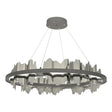 Hubbardton Forge 2020 Natural Iron Sterling Standard Hildene Circular LED Pendant