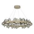 Hubbardton Forge 2020 Soft Gold Sterling Standard Hildene Circular LED Pendant