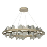 Hubbardton Forge 2020 Soft Gold Sterling Standard Hildene Circular LED Pendant