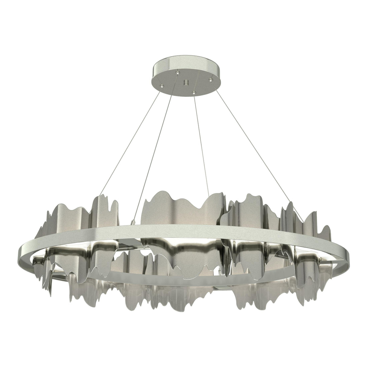 Hubbardton Forge 2020 Sterling Sterling Standard Hildene Circular LED Pendant