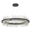 Hubbardton Forge 2020 Black Vintage Platinum Standard Gossamer Circular LED Pendant
