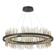 Hubbardton Forge 2020 Black Soft Gold Standard Gossamer Circular LED Pendant