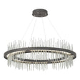 Hubbardton Forge 2020 Natural Iron Vintage Platinum Standard Gossamer Circular LED Pendant