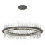 Hubbardton Forge 2020 Natural Iron Vintage Platinum Standard Gossamer Circular LED Pendant
