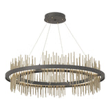 Hubbardton Forge 2020 Natural Iron Soft Gold Standard Gossamer Circular LED Pendant