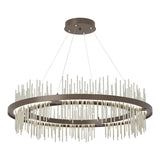 Hubbardton Forge 2020 Bronze Sterling Standard Gossamer Circular LED Pendant