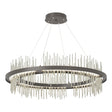 Hubbardton Forge 2020 Dark Smoke Sterling Standard Gossamer Circular LED Pendant